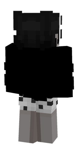 Black skin: body, back render