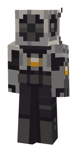 Black skin: body, back render