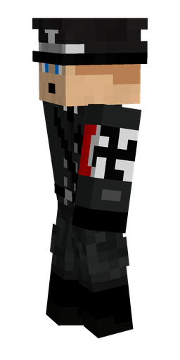 Black skin: body, left side render
