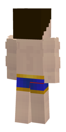 Orange skin: body, back render