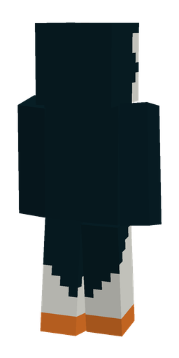 Black skin: body, back render