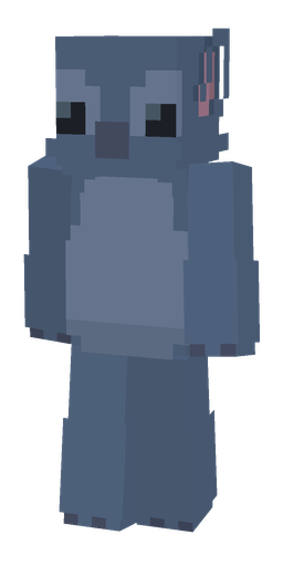 Blue skin: body, front render