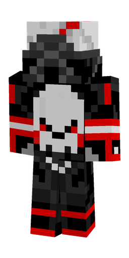 Black skin: body, back render
