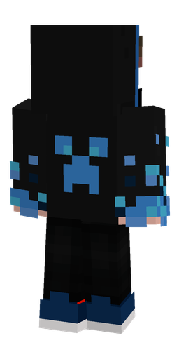 Black skin: body, back render