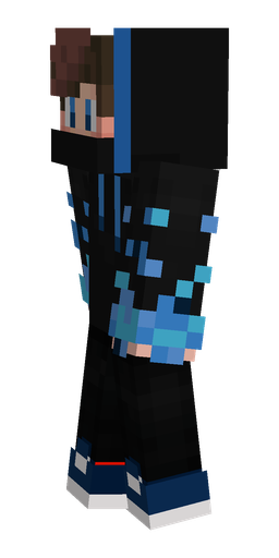 Black skin: body, left side render