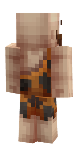 Brown skin: body, back render