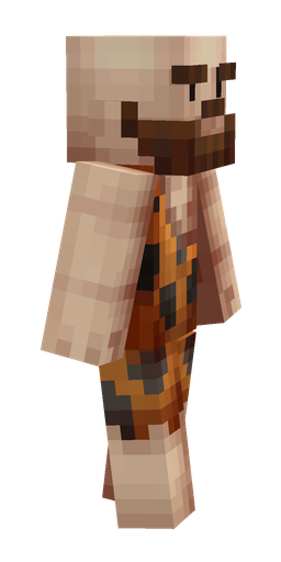 Brown skin: body, right side render