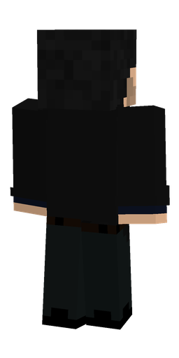 Black skin: body, back render