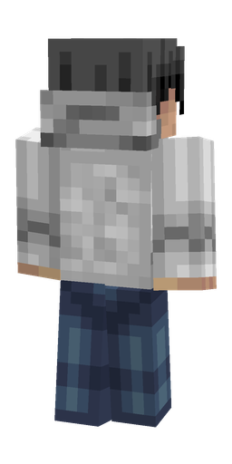 Blue skin: body, back render