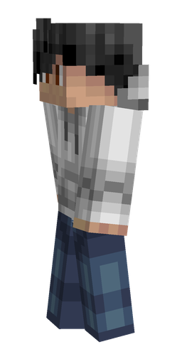 Blue skin: body, left side render