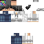 Blue skin: raw texture render