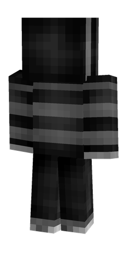 Black skin: body, back render