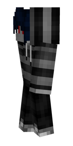 Black skin: body, left side render