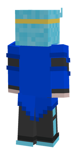 Black skin: body, back render