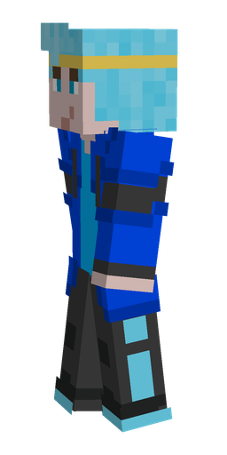 Black skin: body, left side render