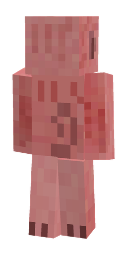 Red skin: body, back render