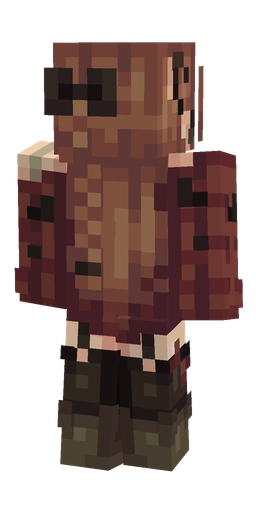 Brown skin: body, back render