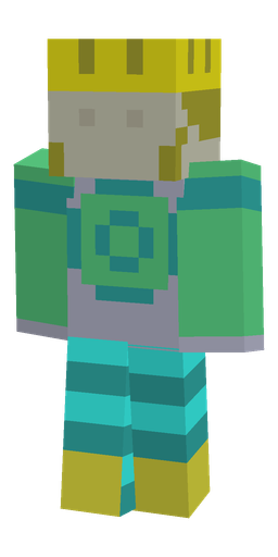 Blue skin: body, front render