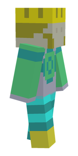 Blue skin: body, right side render