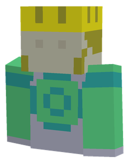Blue skin: bust render