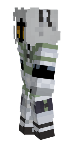 Blue skin: body, left side render