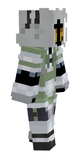 Blue skin: body, right side render