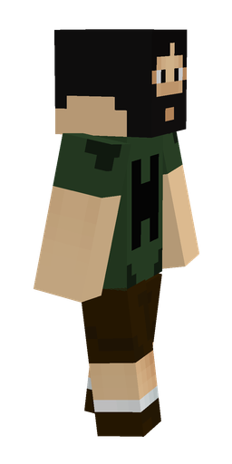 Black skin: body, right side render
