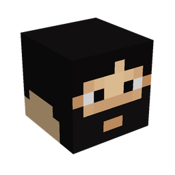 Black skin: head render