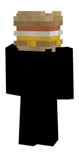 Black skin: body, back render