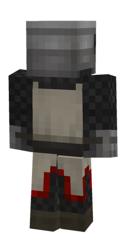 Black skin: body, back render