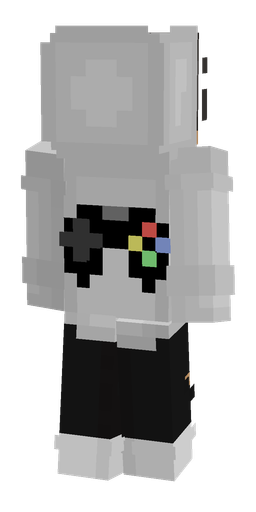 Black skin: body, back render