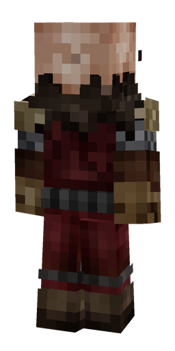 Black skin: body, back render