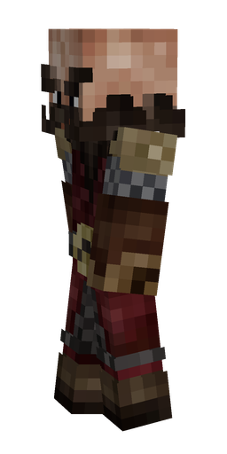 Black skin: body, left side render