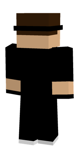 Black skin: body, back render