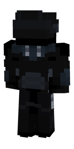 Black skin: body, back render
