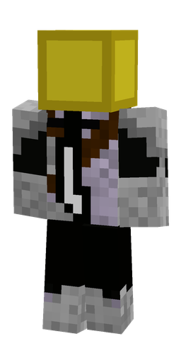 Black skin: body, back render