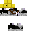 Black skin: raw texture render