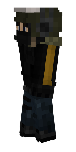 Black skin: body, left side render