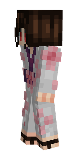 Black skin: body, left side render