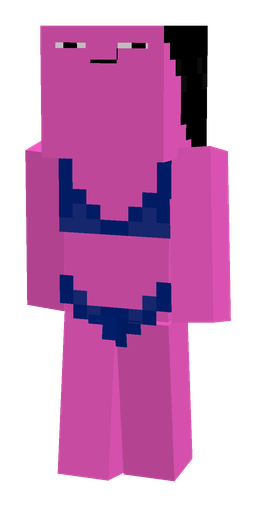 Pink skin: body, front render