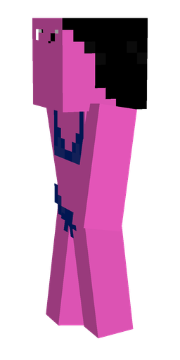 Pink skin: body, left side render