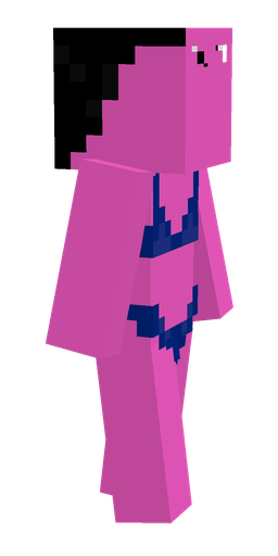 Pink skin: body, right side render