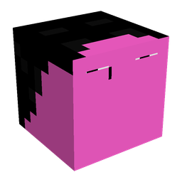 Pink skin: head render