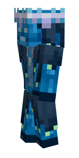 Blue skin: body, left side render