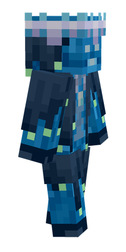 Blue skin: body, right side render