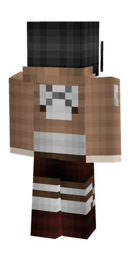 Black skin: body, back render
