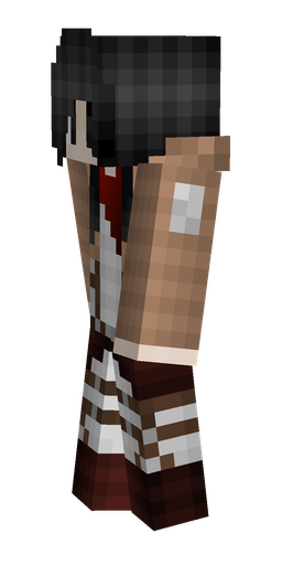 Black skin: body, left side render