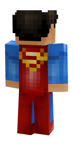 Blue skin: body, back render