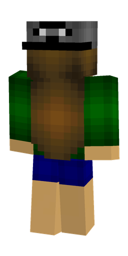 Brown skin: body, back render