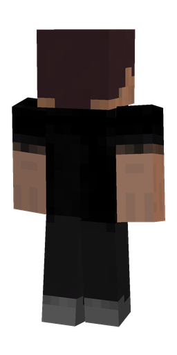 Black skin: body, back render